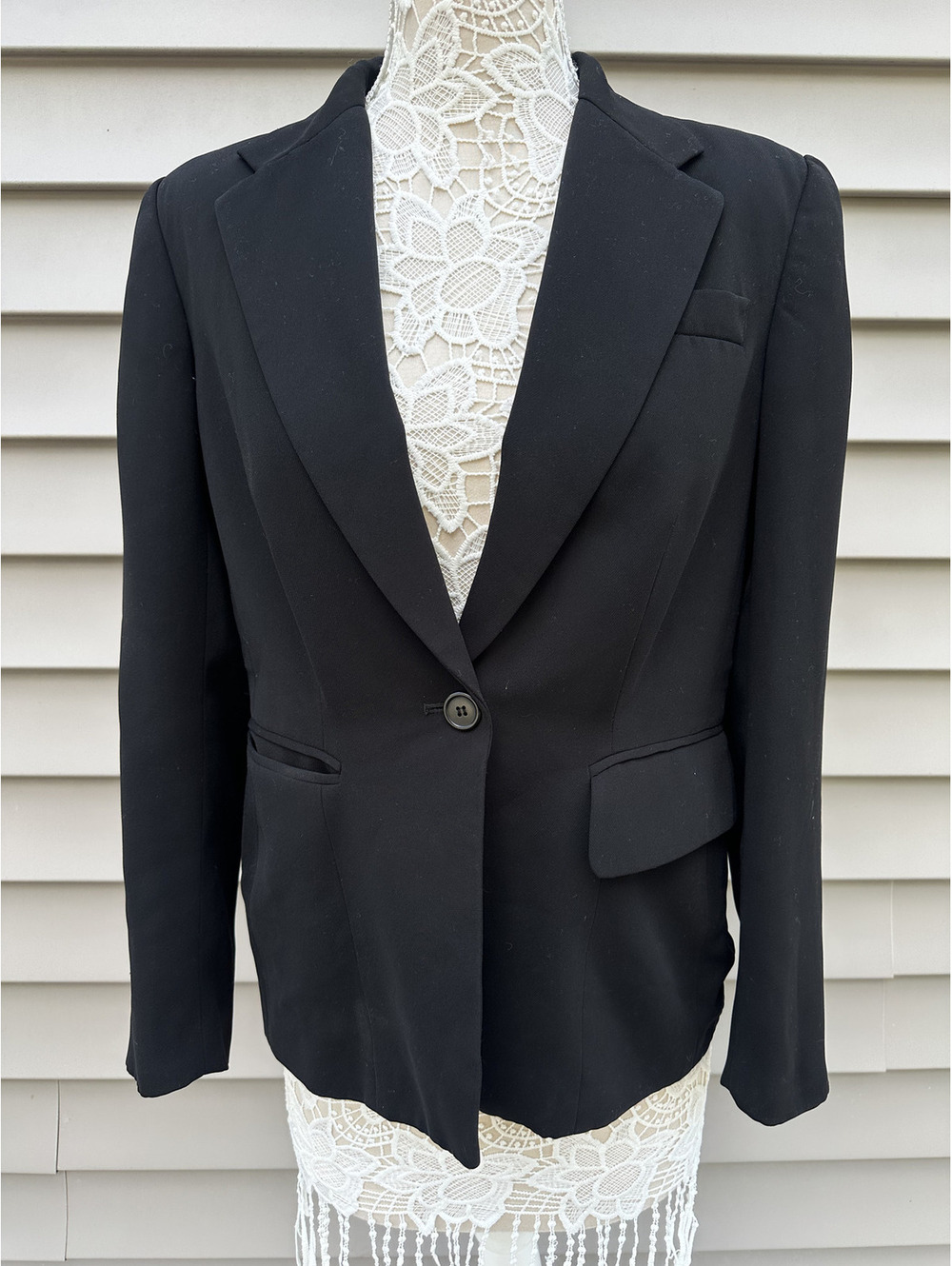 I.N.C International Concepts Classic Black Blazer Tailored Workwear